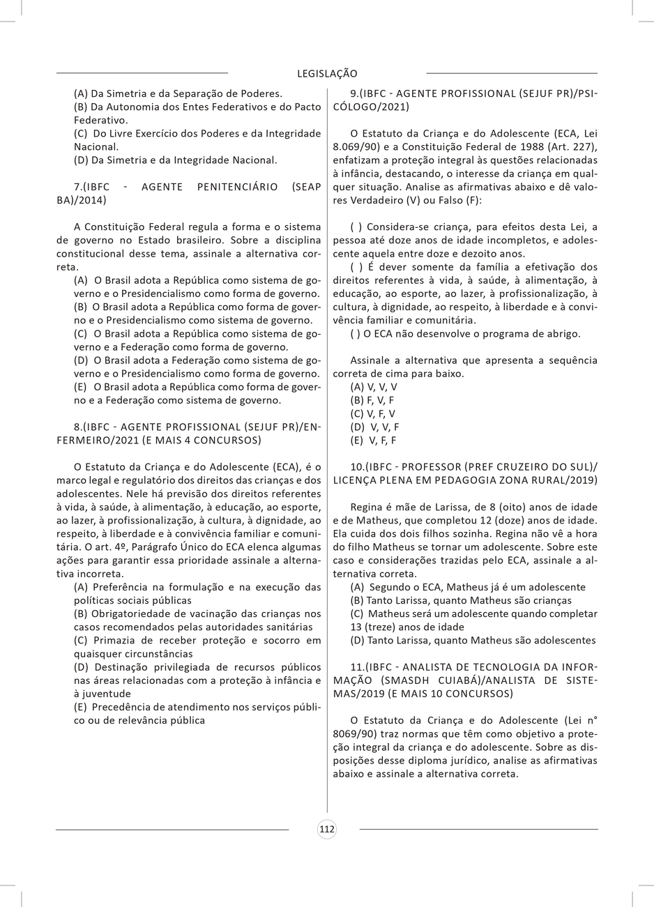 Amostra - 550 Questões Gabaritadas - TJ - MG - Oficial Judiciário - Oficial de Justiça_page-0016