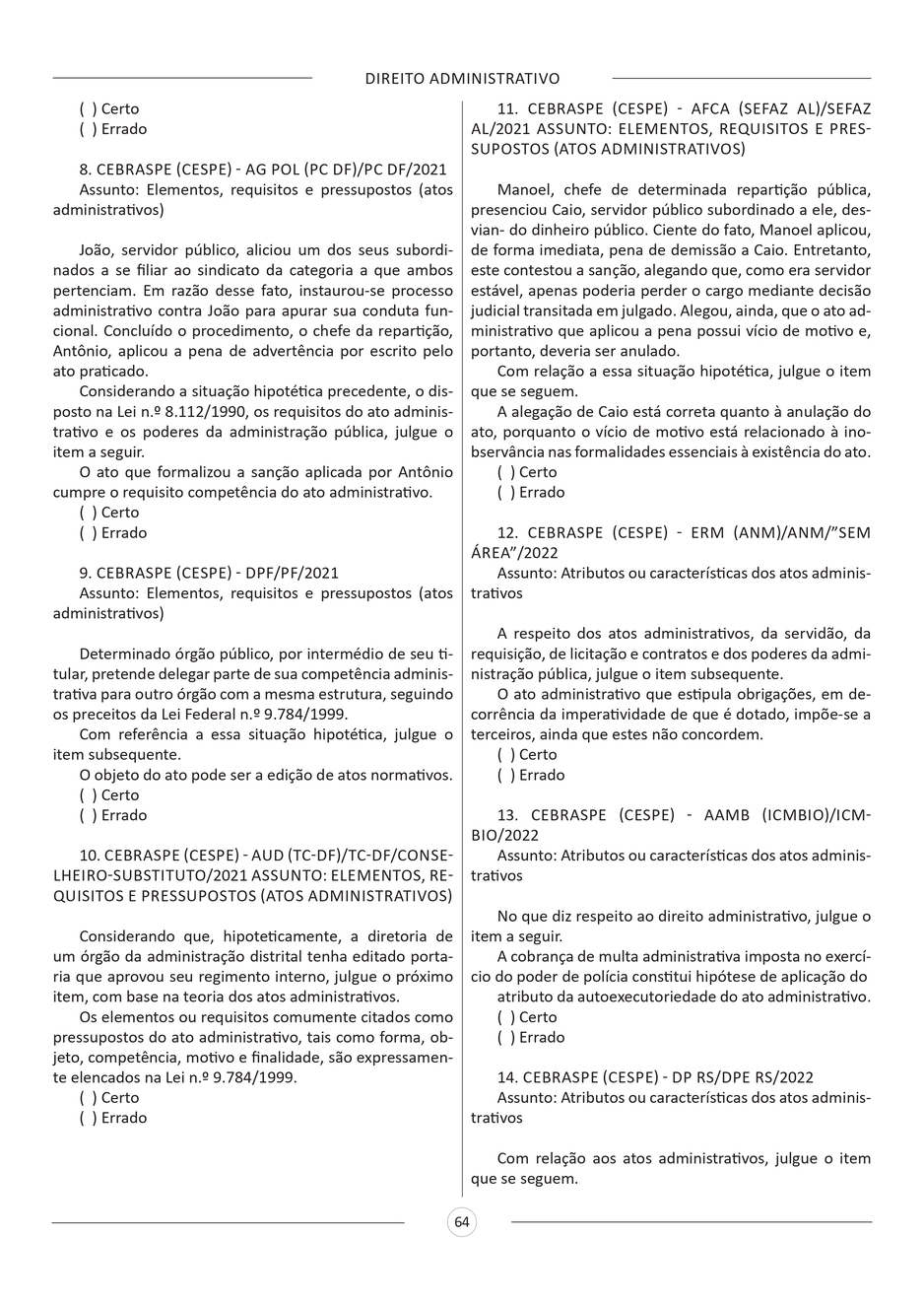 Amostra INSS - Técnico do Seguro Social - 450 Questões Gabaritadas_page-0010