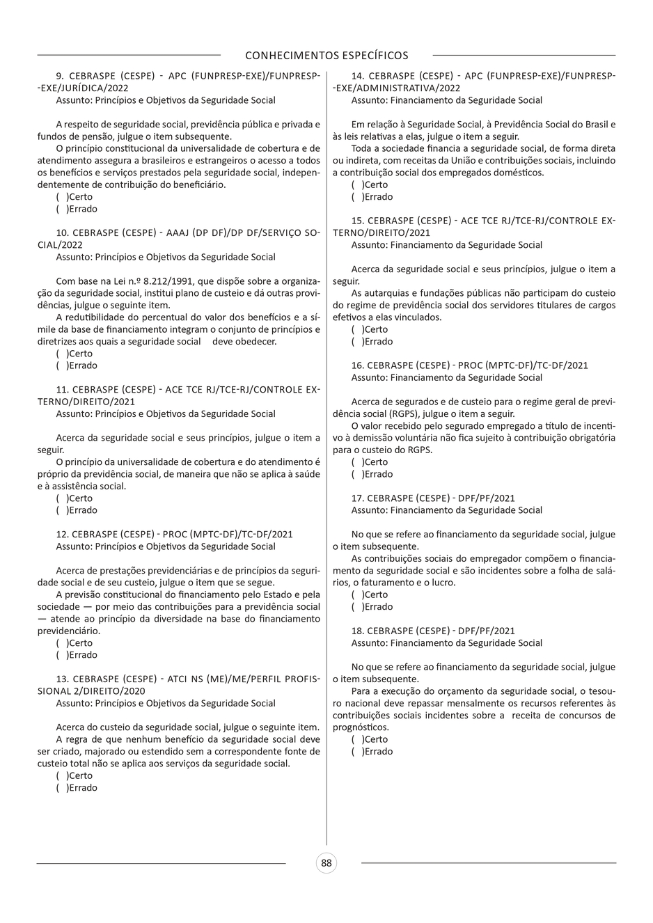 Amostra INSS - Técnico do Seguro Social - 450 Questões Gabaritadas_page-0016